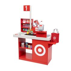 a play table with a target sign on it