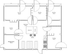 the floor plan for an office building