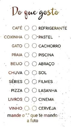 a menu with the words do genegostoo written in spanish and italian on it