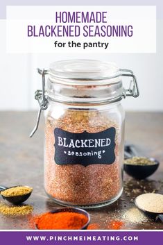 homemade blackened seasoning for the pantry