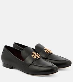 Eleanor leather loafers in black - Tory Burch | Mytheresa Suede Belt, Loafers Style, Tory Burch Shoes, Leather Loafers, Shoe Box, Loafer Shoes, Designing Women, Tory Burch, Shoes Flats