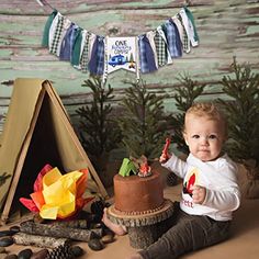 Brand: WAWUOColor: RV One Happy CamperFeatures: 🏕️THE BEST ONE HAPPY CAMPER BIRTHDAY DECORATIONS FOR YOUR BABY - Looking for so many first birthday party supplies,Is this the most attractive to you?Are you still worried about your baby's first birthday party?Believe in your vision,this is your best choice.🏕️ONE HAPPY CAMPER HIGHCHAIR BANNER USE IS BEYOND YOUR IMAGINATION - Just tie the one happy camper highchair banner around the high chair sides to secure it.Besides using this one happy camper highchair banner on your child's high chair, consider using it for a birthday party decor, photo shoot prop or toddler bedroom and nursery wall-hanging.🏕️MOST AMAZING AND PERFECT BIRTHDAY PARTY GIFTS - When your family and friends come to the baby's first birthday party,See such a unique one happ 1st Birthday Banners, Camping Birthday Party, Woods Photography, Smash Cake, Smash Cake Photoshoot, Cake Smash Photos, High Chair Banner, Boy First Birthday