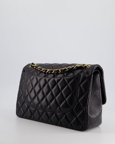 for more information on this item Brand - Chanel Model - Jumbo Double Flap Materials - Lambskin Leather Colour - Black Hardware - Gold Accompanied by original dustbag, box, Chanel and Entrupy authenticity Measurements – 30cm x 21 cm x 10cm Code - 21754076 Year - 2015 - 2016 Ref - 031431 Please note we are not affiliated with the brands we sell. Please note that all of our items are and sold on behalf of private individual sellers. Purchasing through us is contributing to an ethical and sustainable fashion future. All our items come with an . All sales are final. You are making great choices for the planet and for yourself, Love Sellier.Delivery 5-8 or 10-15 working days Please note that during high season and Sale period, delivery times may be affected We accept payment with a Credit card, Chanel Model, Chanel Black, Black Hardware, Flap Bag, Prada Bag, Lambskin Leather, Dior Bag, Chanel Bag, Gucci Bag