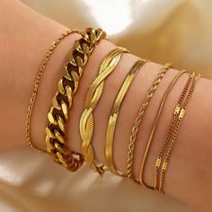 DOUBLE LAYER FRIED DOUGH TWISTS BRACELET – MANDUORAN Twisted Bracelet, Gold Link Chain, Link Chain Bracelet, Snake Chain Bracelets, Snake Bracelet, Gold Link, Waterproof Jewelry, Stackable Bracelets, Gold Plated Bracelets