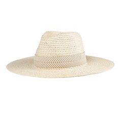 Boost your personal style with this Women's Herringbone Band Straw Hat from Levi's. The wide brim design provides shade and sun protection for your face and neck while the lightweight straw material allows you to keep cool and comfortable on warm days. Pair it with your favorite sundress or take with you to the beach, this versatile accessory effortlessly complements any sunny-day look. Beige Fedora With Upf 50+ And Flat Brim, Cream Panama Hat With Curved Brim For Vacation, Beige Fedora With Flat Brim And Upf 50+, Summer Cream Fedora In Toquilla Straw, Summer Cream-colored Toquilla Straw Fedora, Summer Cream Toquilla Straw Fedora, Cream Fedora Straw Hat For Vacation, Cream Panama Hat With Short Brim For Vacation, Cream Short Brim Panama Hat For Vacation