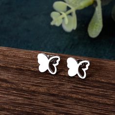 Women Hollow Wings Butterfly Stud Earrings Material: Stainless Steel Feature:Eco-friendly Style: Fashion Color: Silver Shape: Butterfly Size: 1.3*1.1cm,1.4*1.3cm Earrings Type: Stud Earrings Weight: 3G Gender: Women,Men Package : Earrings x1 White Hypoallergenic Stainless Steel Earrings, Hypoallergenic White Stainless Steel Earrings, White Stainless Steel Earrings For Gift, Wings Butterfly, Butterfly Stud Earrings, Butterfly Earrings Stud, Stud Earrings For Women, Eco Friendly Fashion, Fashion Colours