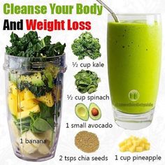 Diet Juice, Healthy Drinks Smoothies, Smoothie Diet Plans, Cleanse Your Body, Smoothie Shakes, How To Make Breakfast