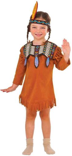 "Indian Maiden" Pumpkin Junction   Rubie's Costume Company DESCRIPTION: Pumpkin Junction "Indian Maiden" Child Costume Rubie's Costume Company Item # 620850 Sizes Available: TODDLER - SMALL This costume is new in its original package. It is part of the "Pumpkin Junction" line produced by Rubie's Costume Company. Keep in mind that packaged costumes tend to run slightly small... Please refer to the size chart photo to make sure the size is correct as we allow NO RETURNS on packaged costumes. The c Maiden Costume, Cowboy Halloween Costume, Halloween Toddler, Kids Costumes Girls, Indian Scout, Toddler Costumes, Toddler Halloween, Halloween Fancy Dress, Fantasias Halloween