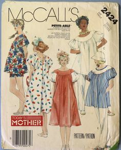 an old fashion sewing pattern for women's dresses