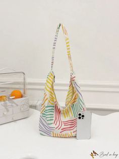 Bird in Bag - Colorblock Striped Hobo Bag Oversized Pattern, Bird In Bag, Bag Bag, Trendy Colors, Hobo Bag, Shoulder Bag Women, Stripes Pattern, Top Handle, Statement Pieces