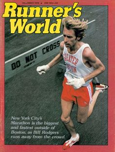 the cover of runner's world magazine shows a man running on a tennis court