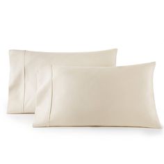 two white pillows on top of each other