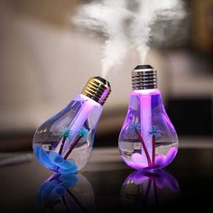 Summers are all about living in air-conditioned rooms. But, sleeping in an air-conditioned space for long can dry out your sinuses, nasal passages and lead to t Color Changing Light Bulb, Portable Humidifier, Bulb Lamp, Bubble Lamps, Color Changing Led, Stone Decor, Led Night Light, Air Purifier, Air Freshener