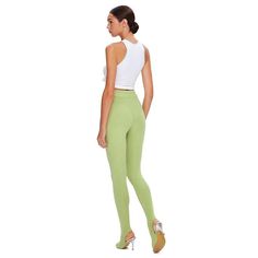 F00231352-303 Fitted High Waist Sweatpants For Workout, High Stretch Full Length Green Leggings, Green Tight Yoga Bottoms, Fitted High-waist Gym Sweatpants, Fitted High Waist Sweatpants For Gym, Casual High-cut Tight Leggings, Sporty High-waist Tights For Spring, Sporty High Waist Tights For Spring, Casual High-cut Leg Tights