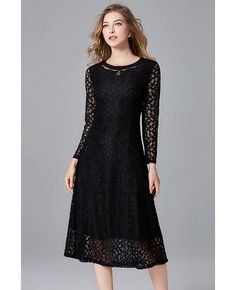 Get 10% off now! Buy L-5XL Modest Black Lace Long Sleeved Dress For Women at cheap price online. Free stable shipping and pro custom service since 2009. Long Sleeve Midi Dress With Lace Patchwork For Fall, Fall Long Sleeve Midi Dress With Lace Patchwork, Long Sleeve Dress With Lace Sleeves For Winter, Long Sleeve Lace Dress For Fall, Fall Long Sleeve Lace Dress, Long Sleeve Dresses With Lace Patchwork, Long Sleeve Lace Midi Dress For Fall, Long Sleeve Lace Dress For Winter, Fall Long Sleeve Lace Midi Dress