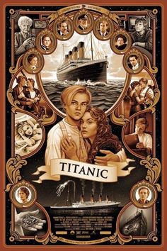 a movie poster for the film titanic