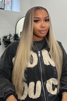 Blonde Hair Black Women Outfits, Blonde Weave, Frontal Wig Hairstyles, Frontal Hairstyles