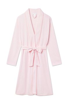 Pima Robe in English Rose Stripe Pajama Winter, Coquette Robe, Cute Bath Robe, Embroidered Robe, Pink Pajama Set, Cute Robes, My Christmas Wishlist, Eloise At The Plaza, English Roses