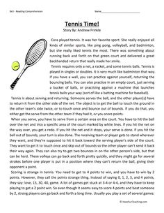 the tennis racket and ball are in this page