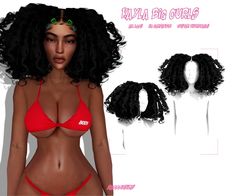 Sims 4 Afro Hair, Sims 4 Curly Hair, Sims 4 Cc Kids Clothing