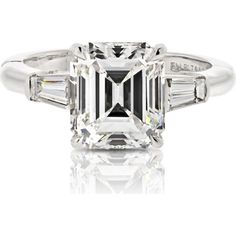 Tiffany & Co. Luxe 3.56 Carat Emerald-Cut Diamond Platinum Engagement Ring Luxury Platinum Rings With Classic Cut, Luxury Solitaire Baguette Cut Ring, Elegant Gia Certified Baguette Cut Diamond Ring, Timeless Gia Certified Baguette Cut Diamond Ring, Timeless Baguette Cut Gia Certified Diamond Ring, Luxury Baguette-cut Diamond Promise Ring, Elegant Radiant Cut Diamond Ring Gia Certified, Timeless Platinum Baguette Cut Diamond Ring, Elegant Radiant Cut Ring With Gia Certification