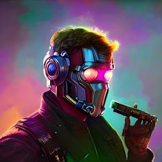 Star Lord Art, Marvel Drawings, Dancing In The Moonlight, Trash Panda, Marvel Comics Art, Star Lord, Chris Pratt, Daft Punk