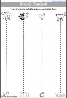 a printable worksheet to teach children how to read the animals in their habitat