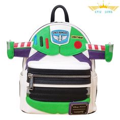 Loungefly Buzz Lightyear Wings Light Up Mini Backpack New Brand New & 100% Authentic With Tags Size: Mini / Approx. (9" W X 10" H X 4" D) Light-Up Rare Our Reputation Is Extremely Important To Us, And We Are Devoted To Ensure You Can Buy With Confidence All Of Our Products Are From A Based National Retailer And Are Guarantee 100% Authentic Thank You So Much For Your Time, Any Questions Feel Free To Contact Us White Leather Shoulder Backpack, White School Backpack With Detachable Strap, White Leather Backpack With Dust Bag, White Travel Backpack With Detachable Strap, White Backpack With Detachable Strap, White Backpack With Detachable Strap For Everyday Use, White Standard Backpack With Detachable Strap, White Shoulder Bag With Detachable Strap, Backpack Style, White Leather Backpack With Removable Pouch