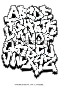 graffiti alphabet letters and numbers in black and white stock photo edit now for free printable