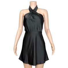 NWT BHLDN Ruby Mini Dress, Black, Small  | eBay Chic Black Halter Neck Mini Dress, Elegant Black Halter Mini Dress, Solid Color Halter Neck Dress For Night Out, Casual Halter Neck Mini Dress For Evening, Halter Neck Dress For Night Out, Chic Halter Mini Dress In Solid Color, Chic Black Halter Dress For Date Night, Chic Knee-length Halter Dress For Night Out, Chic Solid Color Mini Halter Dress