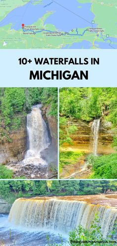 the michigan waterfalls road trip is an easy and fun way to see it all around