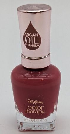 Sally Hansen Color Therapy Nail Polish 0.5 Fluid Ounce #198 La vie En Rose. Sally Hansen Color Therapy, Beauty Nail, Sally Hansen, Color Therapy, Argan Oil, Manicure, Nail Polish, Nails, Color