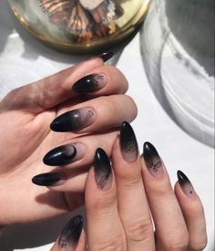 Dark Academia Nails, Academia Nails, Hippie Nails, 22 December, Black Nail Designs, Manicures Designs, Black Nail, Minimalist Nails, Beauty Makeup Tips