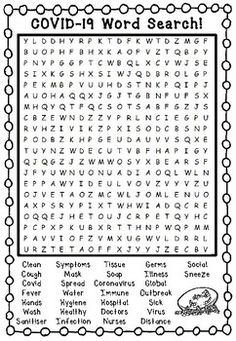 the word search page for covidd - i word search