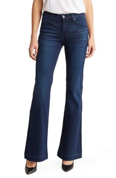 7 For All Mankind Dojo Wide Leg Jeans | Nordstromrack 90s Trends, Dark Indigo, For All Mankind, 7 For All Mankind, Wide Leg Jeans, Bootcut Jeans, Flare Jeans, Leg Jeans, Denim Jeans