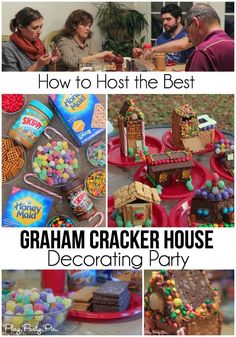 how to host the best graham cracker house decorating party