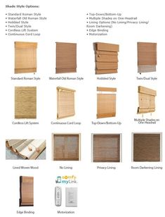 different types of blinds and shades for windows