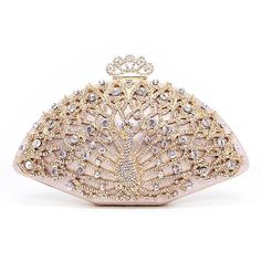 "Lucia" Luxury Clutch Bag – Clutches & Evening Bags Peacock Clutch, Bridal Party Bags, Wedding Handbag, Luxury Clutch, Popular Handbags, Crystal Clutch, Wedding Bridal Party, Wedding Bag, Women Bags Fashion