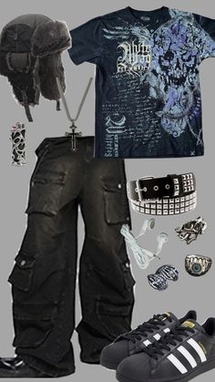 Punk Style Outfits, Tomboy Style Outfits, Tomboy Fashion, Cute Everyday Outfits