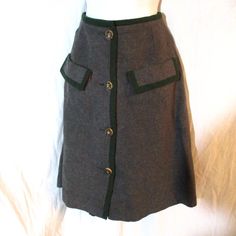 Beautiful Vintage / Retro 1950s Era Pewenit, Made In Tyrol Austria, Wool Skirt / Ethnic Costume, In Gray With Genuine Stag Buttons And Green Trim, Fully Lined In Red Plaid. Size Small / Extra Small (Not Listing. Matching Jacket Only Pictured Here - Available In Separate Listing! Skirt Measures Approx 26" Waist, 44" Hips, Approx 23" Long. Perfect For Oktoberfest / Octoberfest / Beer Festival! Octoberfest Beer, Tyrol Austria, Beer Festival, Wool Skirt, Wool Skirts, Gray Skirt, Women Skirts Midi, Vintage Skirt, Red Plaid