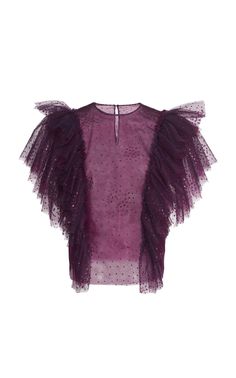 Click product to zoom Aesthetic Dress, Sheer Lace Top, Blouse Hand Designs, Hand Designs, Ruffle Top, Blouse Styles, Fashion Details, Moda Fashion, Moda Operandi