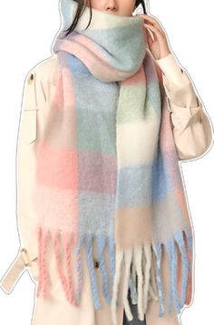 Warm Acrylic Scarves For Fall, Cold Weather Acrylic Scarves, Cozy Acrylic Winter Scarves, Cozy Acrylic Scarves For Winter, Fall Acrylic Scarves, One Size Acrylic Scarves For Fall, Winter Soft Scarves, Multicolor Acrylic Winter Scarves, Multicolor Acrylic Scarves For Winter