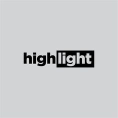 the logo for highlight is shown in black and white on a light gray background