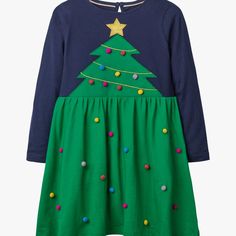 Nwot Mini Boden Festive Big Applique Dress-Green/Navy Christmas Tree. Super Cute! A Very Popular Dress From The Previous Collection! It Has An Intact Care Tag. Attention Please: This Item Was Purchased From The U.K. Reseller( Sold Out On Boden Usa Website). The Item Is New In The Bag But Arrived Without A Hanging Paper Tag Or The Original Boden Bag. 100% Cotton Machine Washable. Cross Posted Blue Festive Christmas Dress, Blue Long Sleeve Christmas Dress, Green Cotton Winter Dresses, Blue Dress For Christmas Holiday, Blue Christmas Holiday Dress, Playful Long Sleeve Christmas Dress, Cute Green Dress For Winter, Cute Green Winter Dress, Casual Green Christmas Dress