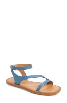 Make no mistake, these ankle-strap sandals with an asymmetric strap are a reliable complement to all of your warm-weather fits. PS: the leather-wrapped sole and Madewell's MWL Cloudlift Lite padding add additional comfort and support. Leather upper and lining/synthetic sole Imported Casual Sandals With Heel And Ankle Strap, Chic Footbed Sandals With Heel And Ankle Strap, Spring Sandals With Adjustable Single Toe Strap, Chic Double Strap Footbed Sandals For Spring, Chic Ankle Strap Footbed Sandals For Vacation, Spring Leather Strap Sandals, Spring Double Strap Sandals With Heel Loop, Chic Leather Footbed Ankle Strap Sandals, Vacation Strappy Sandals With Heel Loop