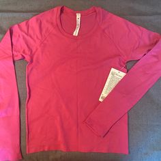 Color Is Sonic Pink. Never Worn. Nwt Pink Longsleeve, Lululemon Sweater, Lululemon Align Tank, Swiftly Tech Short Sleeve, Lululemon Scuba Hoodie, Short Tank Top, Lululemon Swiftly Tech, Lululemon Swiftly, Swiftly Tech