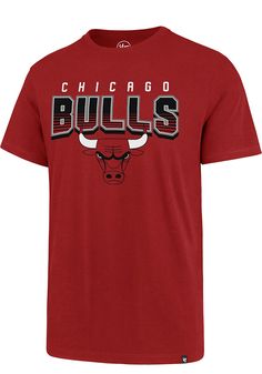 Show off your team pride in this Chicago Bulls Red COURT PRESS SUPER RIVAL Short Sleeve T Shirt! This Chicago Short Sleeve Tee features a screen print team graphic on center chest. Make sure everyone knows you root for the Bulls with this Red Chicago T Shirt. Go Bulls! Crew neck, Comfortable cotton fabric, Tagless, Machine washable, Tumble dry on low heat, Unisex, Fit: True to Size, 100% Cotton Jersey, Machine Washable, 4 Cheap University Red T-shirt For Sports, Red Themed T-shirt At Affordable Price, Chicago Bulls T Shirt, Collegiate Red Fan Gear T-shirt, Red Collegiate Fan Gear T-shirt, Sporty Red T-shirt For Fan Gear, Red Team Logo T-shirt For Game Day, Red Fan Apparel T-shirt For Sports Events, Red T-shirt For Sports Events Fan Apparel