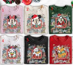 Transport yourself back to the magical world of Disney with our Vintage Disney Mickey and Friends Christmas Shirt! Featuring the Disney Christmas Holiday Top, Disney Christmas Holiday Tops, Christmas Disney Holiday Top, Disney Christmas Cotton Top, Disney Cotton Christmas Tops, Disney Graphic Print T-shirt For Holiday, Disney Holiday Tops For Winter, Disney Style Holiday Tops For Winter, Themed Christmas Graphic Print Tops