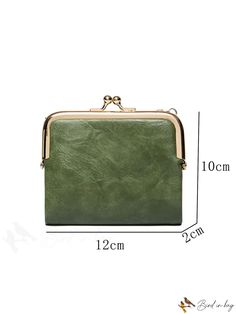 BirdinBag - Stylish & Practical PU Womens Wallet - Compact, Spacious, & Secure for Cards & Cash Womens Wallet, Short Wallet, Green Baby, Word Wrap, Wallets For Women, Leather Women, Pu Leather, Card Holder, Bag Lady