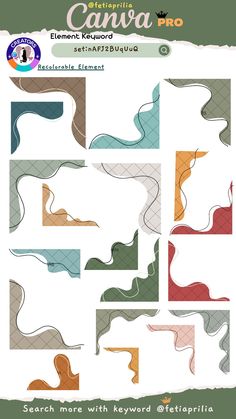 an image of some type of paper with different shapes